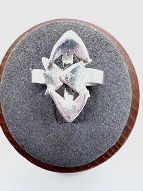 Arrow Design Band Ring VTG Solid Sterling Silver 925 Size 5.25